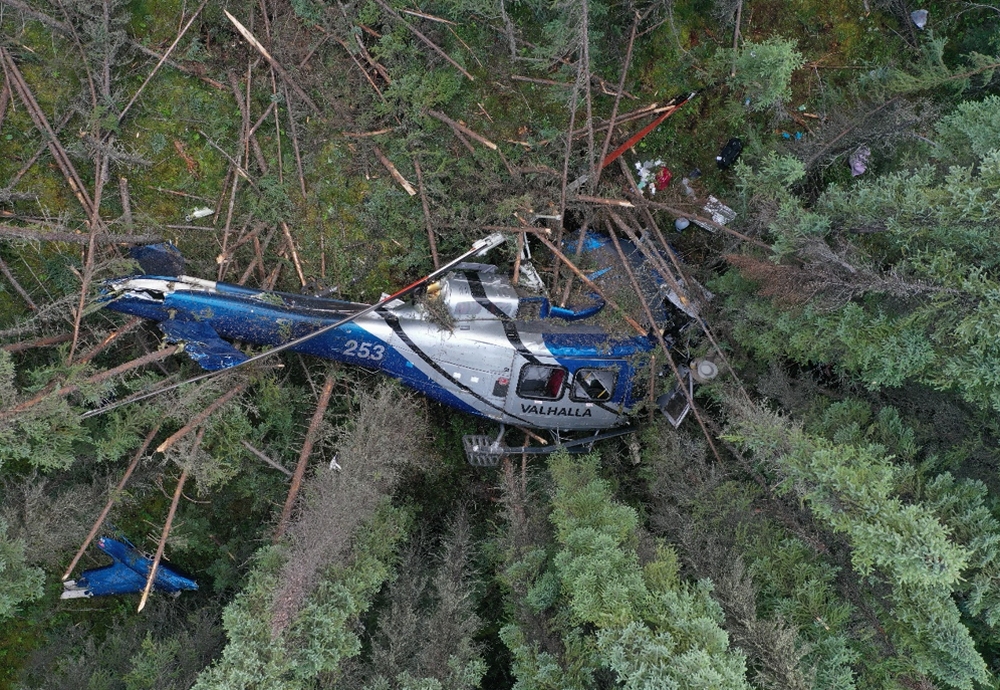 Figure 2. Lieu de l’accident (Source : Gendarmerie royale du Canada) Figure 2. Lieu de l’accident (Source : Gendarmerie royale du Canada)