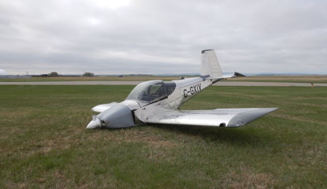 Accident site, looking west (Source: TSB)