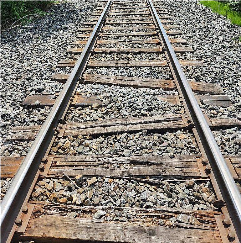 Figure 2. Example of the general condition of the track near Mile 120.90 (Source: TSB) 