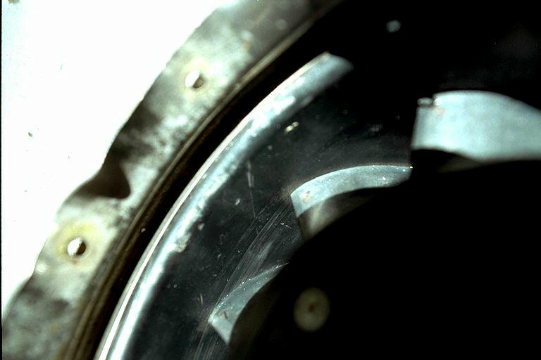 Avionics compartment cooling fan - impeller blades 7-8