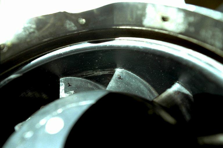 Avionics compartment cooling fan - impeller blades 1-2