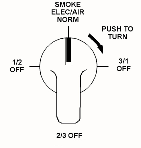 SMOKE ELEC/AIR selector - 2/2